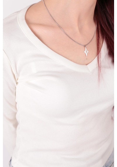 Busem S0015897 Kadın Bluz Ekru
