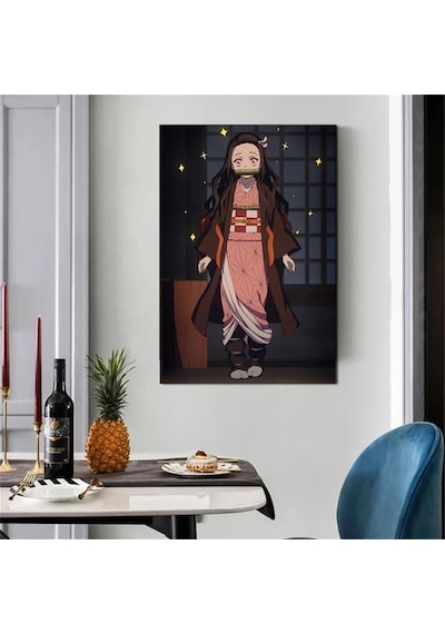 Demon Slayer Şeytan Avcısı Anime Nezuko Kamado Poster-çerçevesiz - 15x21