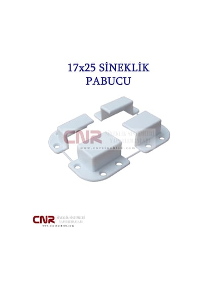 Sineklik Montaj Pabuç 17X25Mm Için 5 Takım Beyaz Sineklik Montaj Pabuç 17X25Mm Için 5 Takım Beyaz