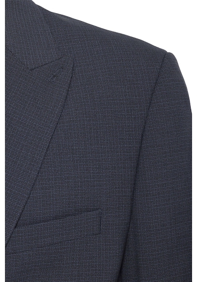 Süvari Lacivert Regular Desenli Sivri Yaka 6 Drop Klasik Takım Elbise-35570 Lacivert