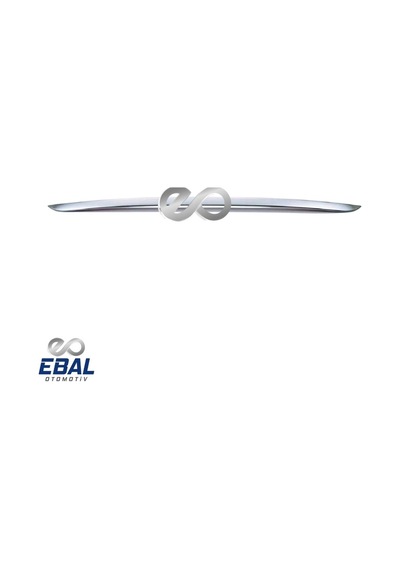 Ebal Otomotiv Hyundai i30 Krom Bagaj Alt Çıtası 2011-2017 ARASI P.Çelik