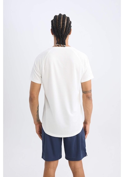 DeFactoFit Hızlı Kuruyan Slim Fit Dar Kesim Bisiklet Yaka Baskılı Sporcu Kısa Kollu Tişört V2887AZ25SPWT34 DeFactoFit Hızlı Kuruyan Slim Fit Dar Kesim Bisiklet Yaka Baskılı Sporcu Kısa Kollu Tişört V2887AZ25SPWT34