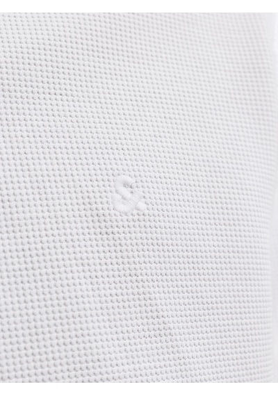 Jack & Jones Erkek Kisa Kollu Polo Tisört - Austin - 12268130 Beyaz