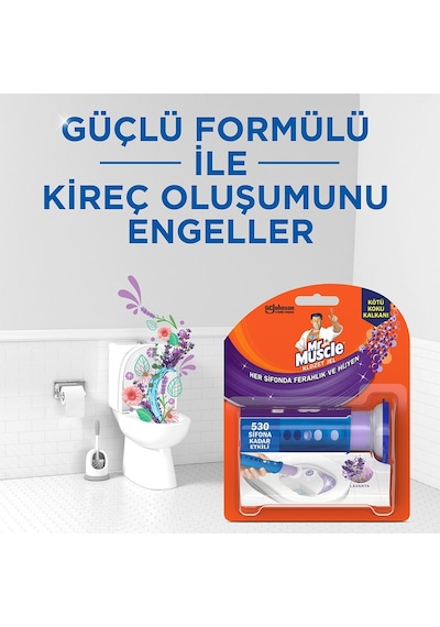 Mr. Muscle Klozet Jel Blok Tuvalet Temizleyici Lavanta 36 G