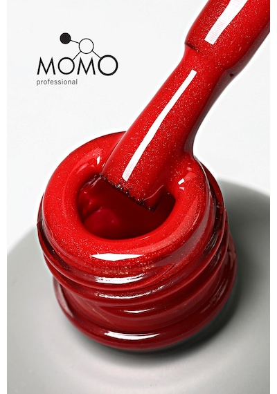 Momo Professional Kalıcı Oje S023 Işıltılı Klasik Kırmızı 4 Ml
