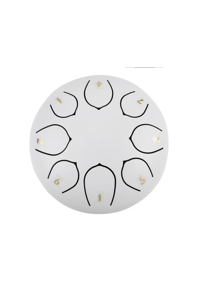 Jwin JTN-68 6 inç 8 Ses Ton Çelik Handpan Tongue Dil Davulu-Beyaz