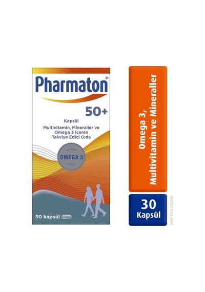 Tr 50 Plus 30 Kapsül, Omega 3 Multivitamin Ve Mineraller, 3'lü Paket