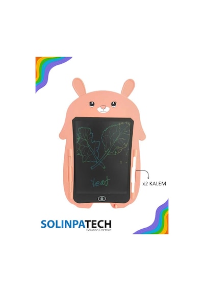 8.5 inç Tavşan Figürlü LCD Çizim ve Yazı Tableti