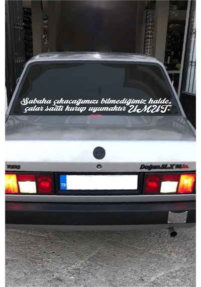 Oto Cam Yazı Sözleri Ticari-servis-dolmuş-panelvan Uzun Sticker Model 36