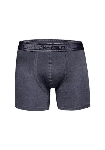 Saran Erkek Likralı Pamuklu Boxer 3103 - 5 Adet Füme
