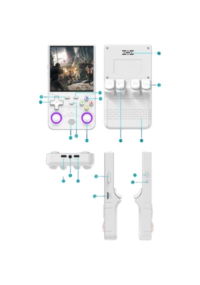 Çift Joystickli Retro Oyun Konsolu 2500mah Bataryalı
