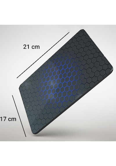 Sonictouch Mavi Siyah Petek Desenli Kaydırmaz Gaming Oyuncu Masaüstü Dikişsiz Mouse Pad/ped Altlık