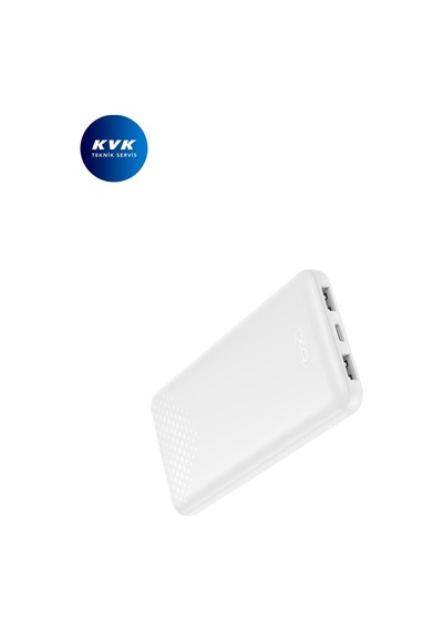 Xo-pb312 10000 Mah Powerbank 2x Usb-a Usb-c Giriş Taşınabilir Hızlı Şarj Cihazı Beyaz