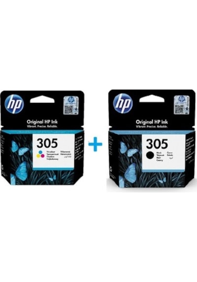 HP 305 Renkli ve Siyah 2'li Set Kartuş