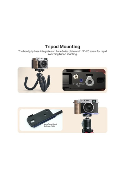 Freewell Fuji X100vı L Bracket Premium Grip Gri