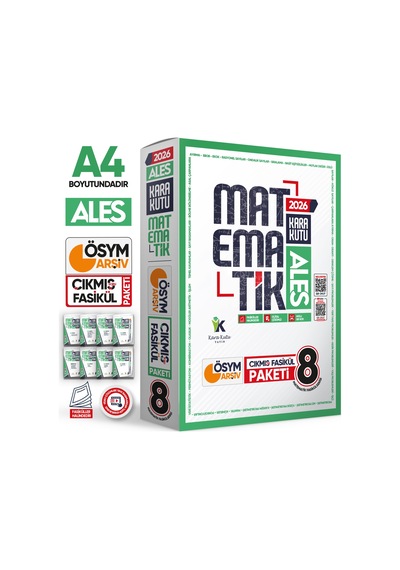 2026 ALES MATEMATİK Kara Kutu 8li Fasikül SETİ ÖSYM Çıkmış Soru Bankası Çözümlü Modüler PAKET