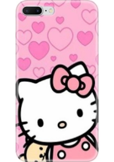 Apple Uyumlu iPhone 7 Plus/8 Plus Hello Kitty Baskılı Kılıf Case Kapak Cover