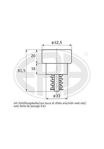 Renault R9 R19 R11 Flash R21express 1.4 1.6 1.7 1983- Termostat 86 C 7700619931 Wencor