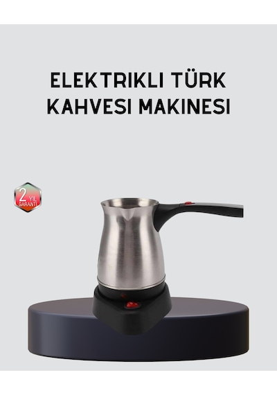 Elektrikli Türk Kahvesi Cezvesi 800w Kablosuz Döner Tabanlı - Lisinya