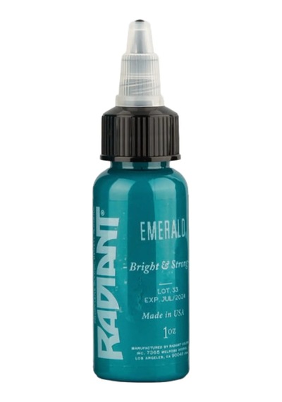 Emerald Radiant Dövme Boyası 30ml Zümrüt Yeşili Profesyonel Tattoo Ink