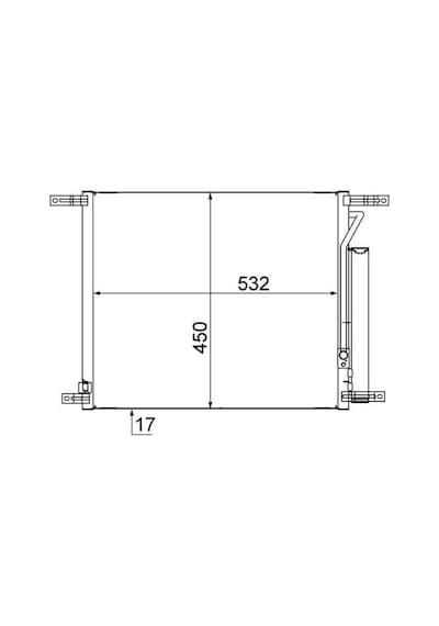 Mahle Ac707000s Klima Radyatörü Kondenser Chevrolet Aveo Al/al 515x428x16 96878657-94838817-95227757