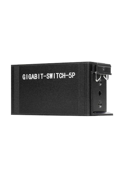 Endüstriyel 5 Port Gigabit Ethernet Switch - Dın Ray Montajlı