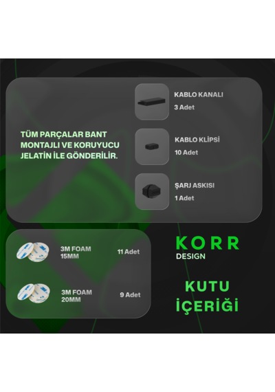 14 Parça Masa Altı Ve Çalışma Alanı Kablo Düzenleyici Mini Set 1 - Güçlü Çift Taraflı Bantlı Kablo Toplayıcı Ve Şarj Kablosu Tutucu Organizer