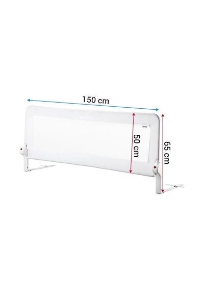 150 65 Cm Beyaz Renk Yatak Bariyeri, Yatak Korkuluğu