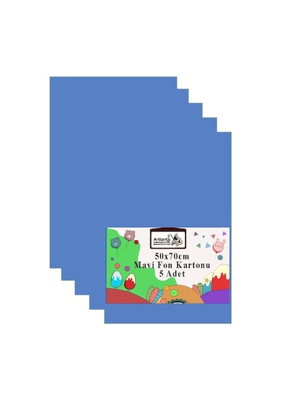 Fon Kartonu 50x70 Cm 120 Gr 5 Adet 50 70 Cm Renkli Fon Kartonu Kağıdı 120 Gr Okul Sınıf Etkin Standart