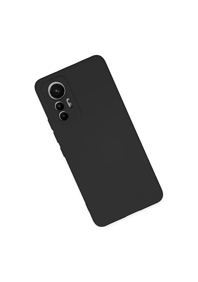 Xiaomi Mi 12 Lite Uyumlu Kılıf Nano İçi Kadife Silikon - Siyah