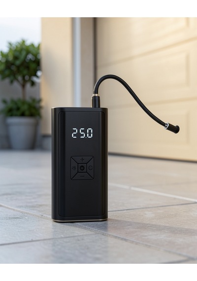 Kablosuz Lastik Şişirme Kompresörü Dijital Ekranlı Powerbank Özellikli Hava Pompası 0