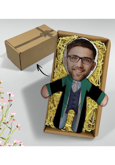 Bk Gift  Kutusunda Kişiye Özel Fotoğraflı Erkek Hakim Tasarımlı Bebek Yastık, Arkadaşa , Sevgiliye , Doğum Günü si