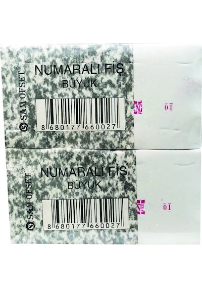 Numaralı Fiş Büyük 12'Li N11.5078