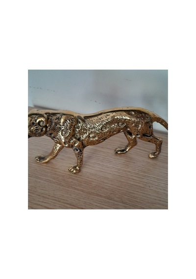 Pirinç Leopar Obje Sarı