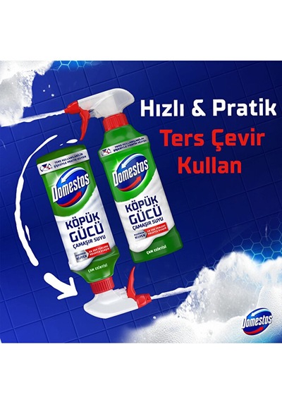 Domestos Köpük Gücü Köpük Çamaşır Suyu Çam Ferahlığı 450 Ml X3 Diğer