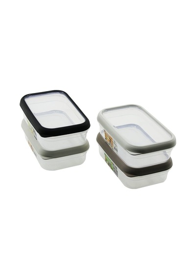 Qlux L-00972 Bomonti Dikdörtgen Plastik Saklama Kabı 700 Ml