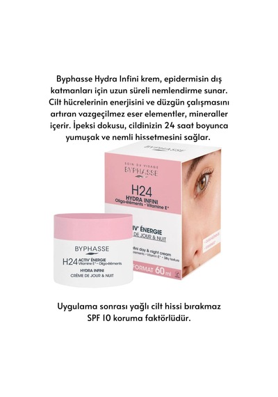 Byphasse Hydra 24 Saat Nemlendirici Gündüz Yüz Bakım Kremi 60 ML