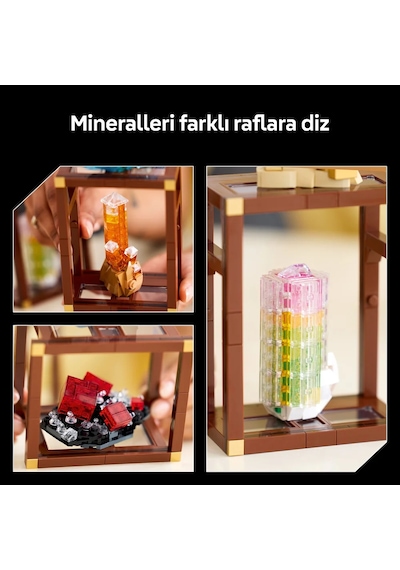 LEGO® Ideas Mineral Koleksiyonu 21362 - Taş Koleksiyoncusu Yetişkinler için Yaratıcı Model Yapım Seti (880 Parça)
