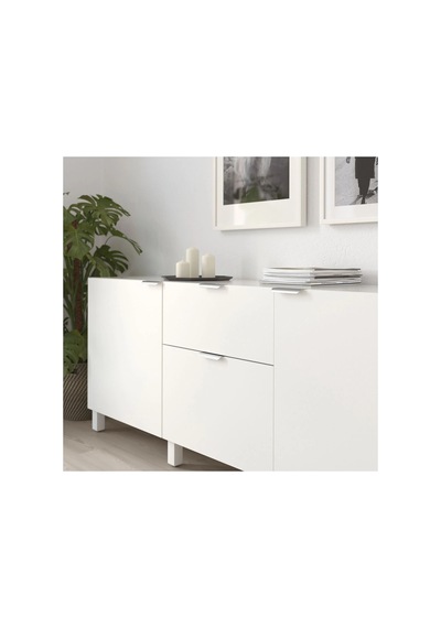Ikea Bıllsbro 2'li Mobilya Kulpu 120 Mm Gri