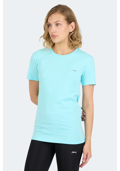 Slazenger Kornelı I Kadın Slim Fit Açık Yeşil Tişört Açık Yeşil
