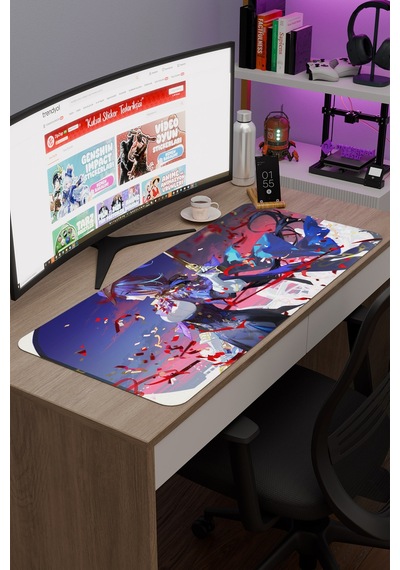 Clorinde Genshin Impact Anime Gacha V4 - 90x40 Xxl Gaming Mouse Pad Fare Altlığı