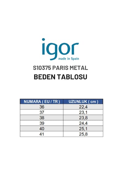 Igor Paris Metal Kadın Sandalet - Bronz S10375-099