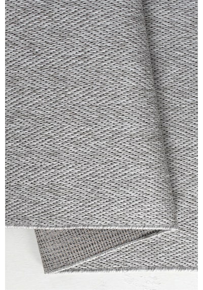 Venüs Sisal Antrasit Modern Dokuma Kilim Hasır Halı Gri