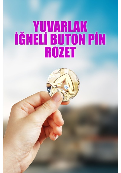 Cookie Pure Vanilla Cookie Çanta Süsü Rozet İğneli Buton Rozet Seti 1 Adet Tekli