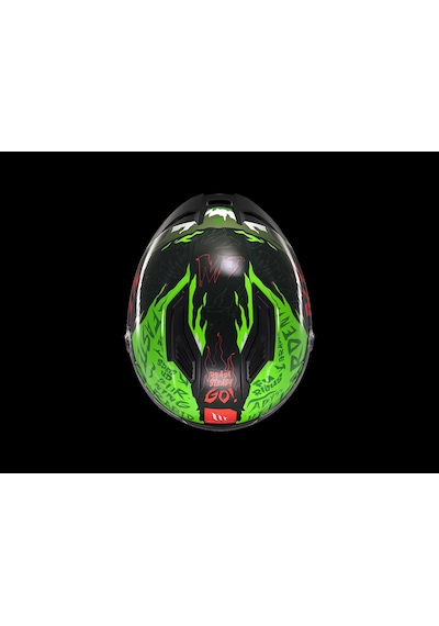 Mt Helmets Stınger Ardent C6 Kapalı Kask Parlak Yeşil - Siyah