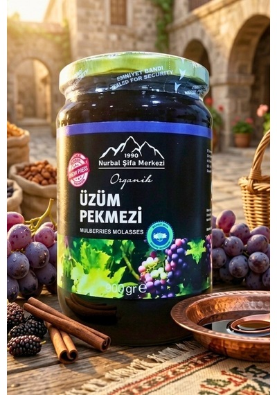 Nurbal Şifa Merkezi Organik Üzüm Pekmezi 900 G