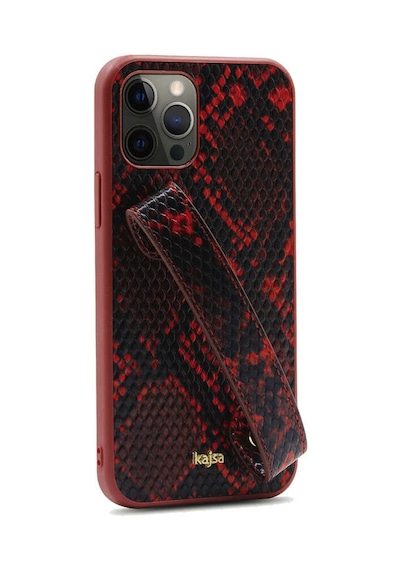 Kajsa Apple Uyumlu iPhone 12 Pro Max Kılıf Kajsa Glamorous Serisi Snake Handstrap Kapak ZORE-218955