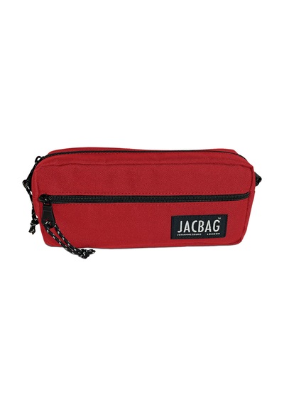 Jacbag Dual Zıp-iki Fermuarlı Kalemkutu Siyah