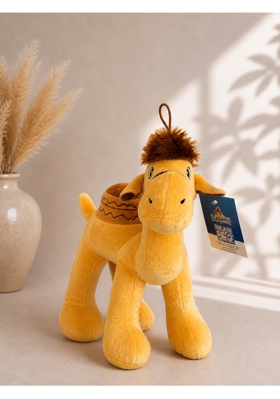Sevimli Peluş Deve Oyuncak 30x30 Cm Yumuşacık Dost Sarı