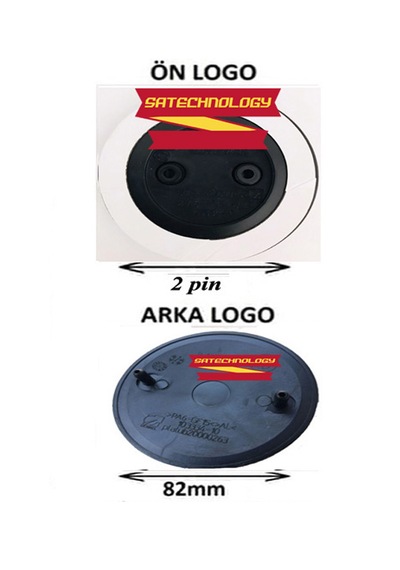 Bmw F10 Kasa Ön Kaput-bagaj Logo Takım Mavi Beyaz 2pin-82mm